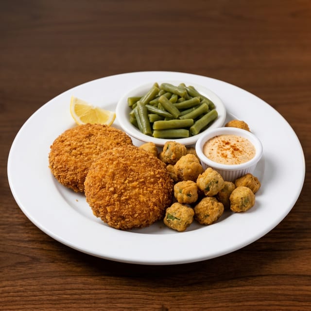 Crab Cake Platter.