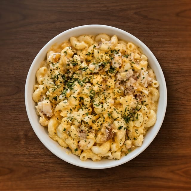 Seafood Mac and Cheese.